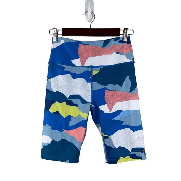 Betsey Johnson Pants - Betsey Johnson Tie Dye Blue Pull On Bermuda Bike Shorts Women's Small